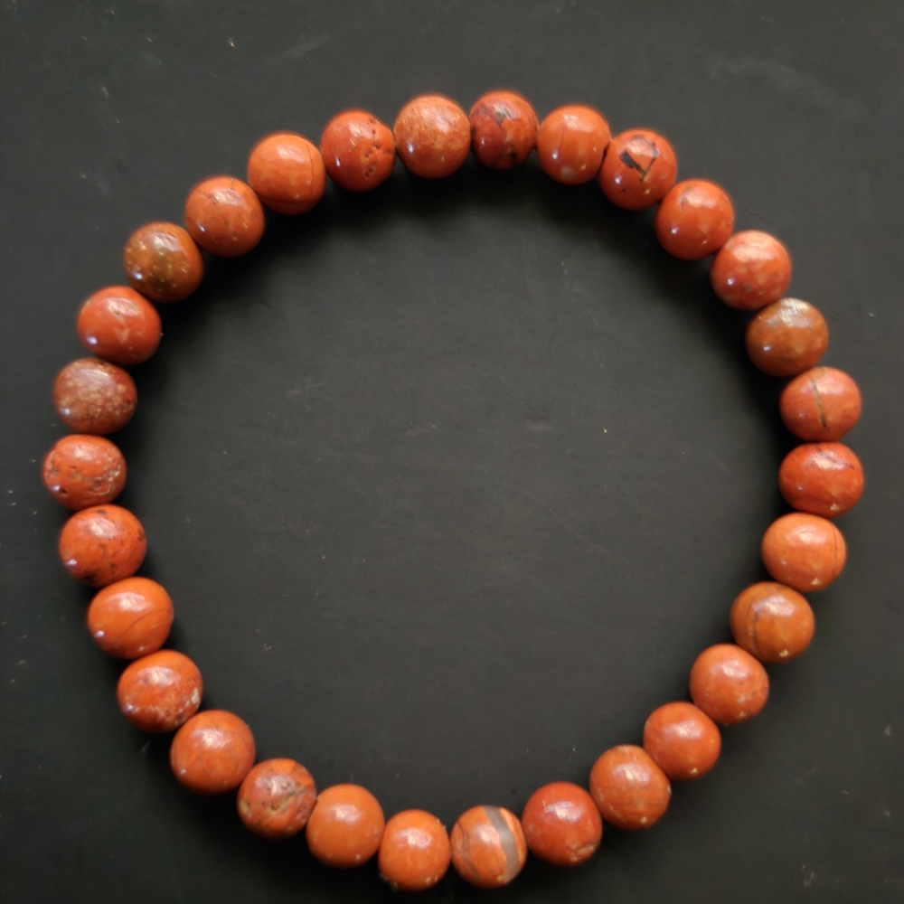 Elegant Red Beaded Bracelet